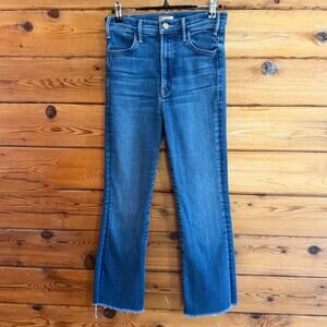 Mother Denim The Hustler Ankle Fray Jeans Size 25